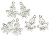 3 Pairs of 22mm Fancy Drop Silver Earrings